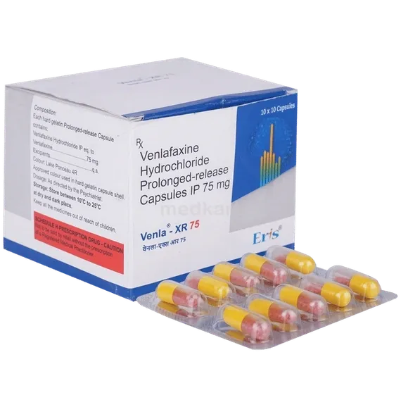 venla xr 75mg capsule 10's